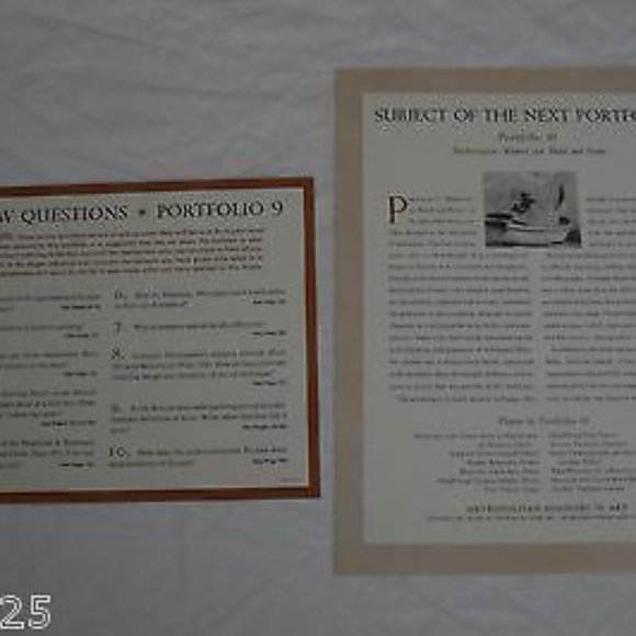 1958 Book & 12 Prints METROPOLITAN MUSEUM OF ART Portfolio 9 Tempera and Oil - Picture 5 of 13